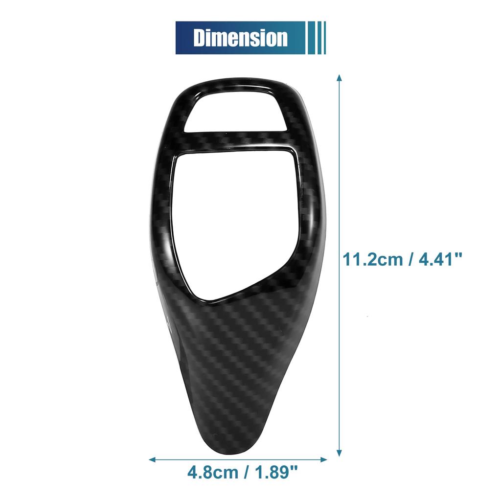 X AUTOHAUX Car ABS Gear Shift Knob Panel Cover Carbon Fiber Pattern Sticker for BMW F20 F30