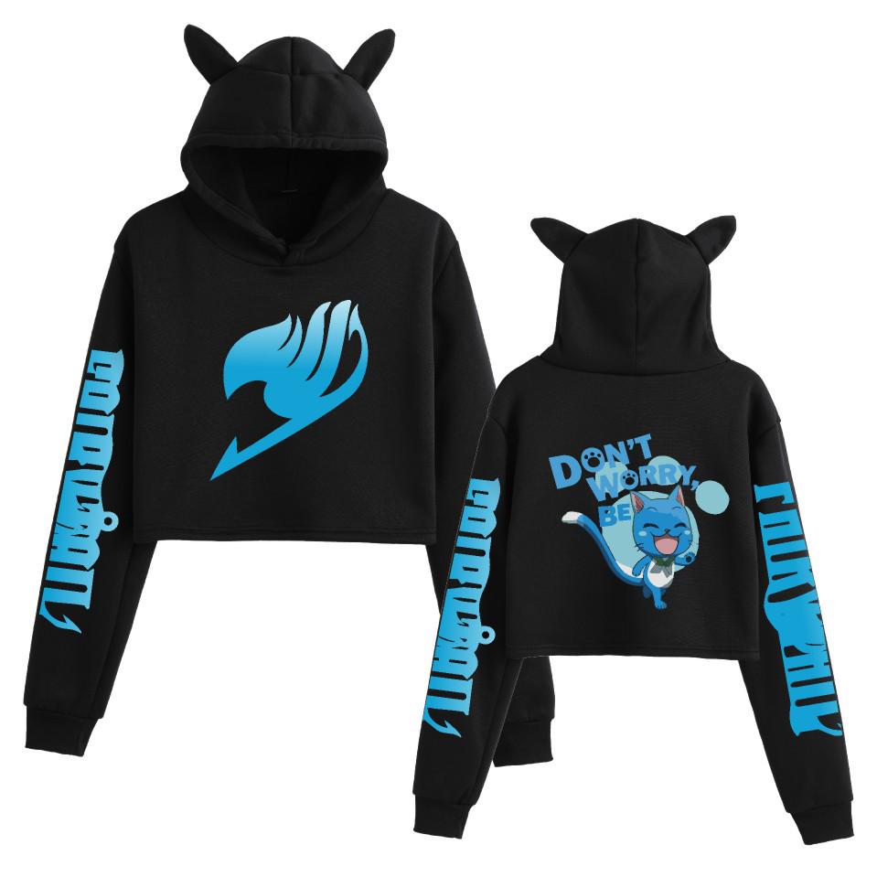 Fairy Tail Character Cat Ear Hoodie Sweatshirt for Women