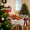 Wine Red Velvet Bow Chair Back Cover: A Retro- Chair Decoration That Unlocks The Sophistication Of Your Home