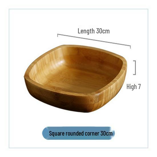 Creative Bamboo Wood Salad and Fruit Bowl for Dining and Restaurants