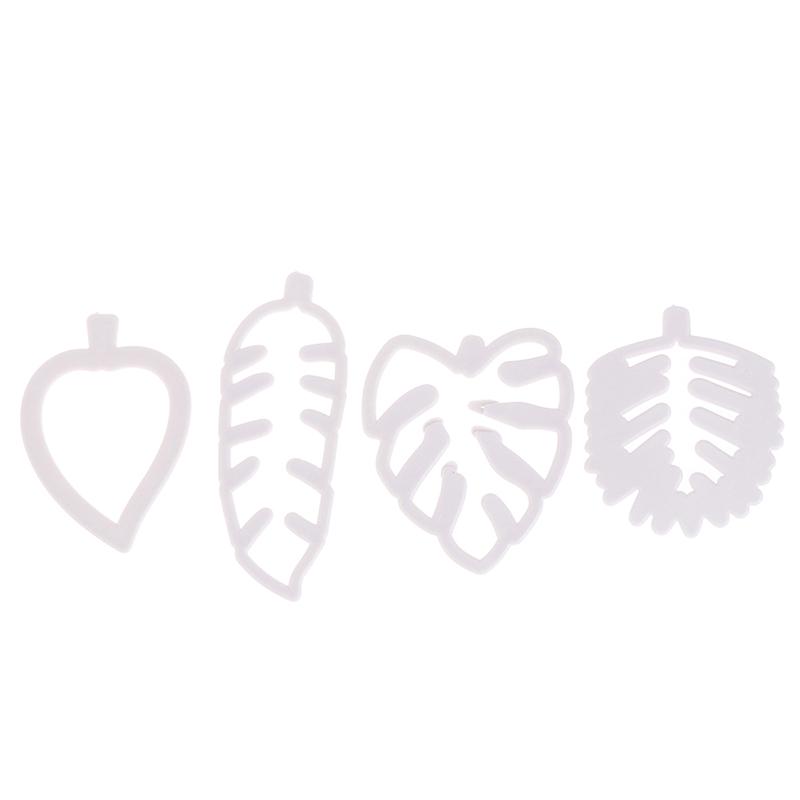 4 Pieces/Set Of Tropical Leaf Candy Cake Biscuit Mould Diy Decor Baking Tool