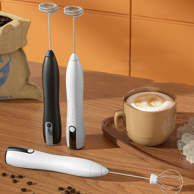 Bătător Electric Portabil cu USB pentru Ouă pentru Bucătăria Casnică, Bătător de Albușuri și Spumant de Cafea Portabil pentru Bătut și Bătut Smântână