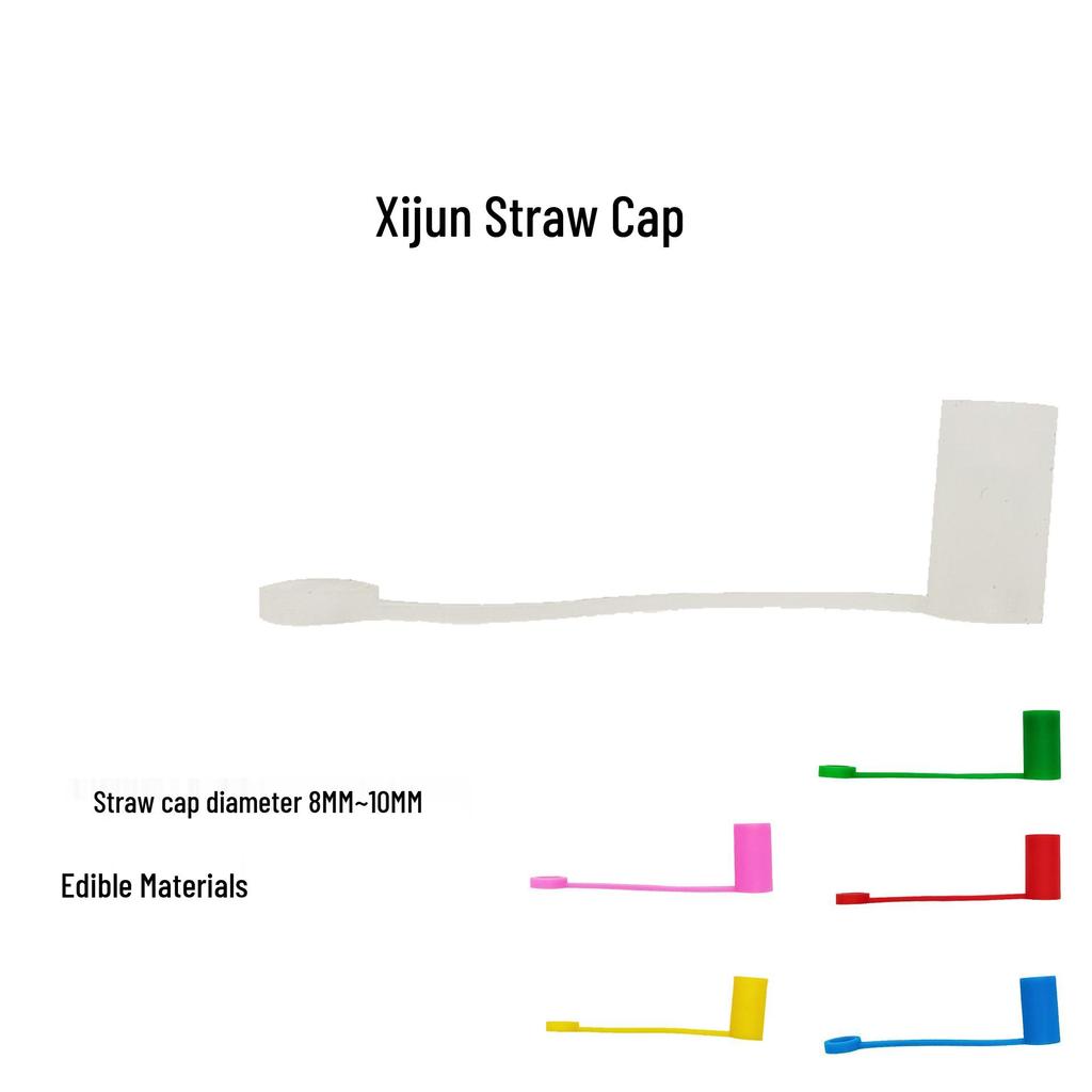 Detachable Silicone Straw Caps: Food Grade, Fits 8MM & 10MM, Dust Cover Included
