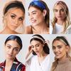 Mode Femmes Filles Bandeaux Cheveux Daim Couleur Unie Bandeaux Vintage Croisé Turban Bandanas Bandeaux Accessoires Cheveux