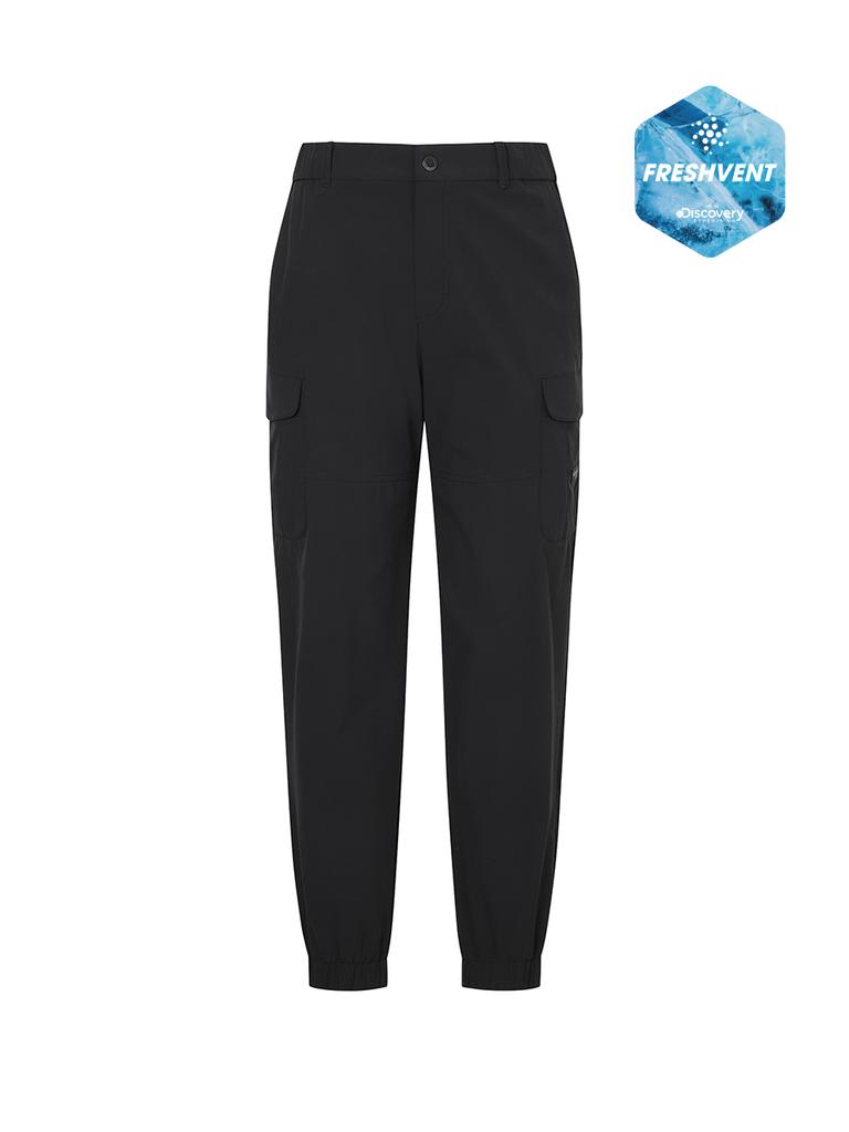 DISCOVERY EXPEDITION Freshvent Men'S High-Stretch Cargo Jogger Pants (Black)