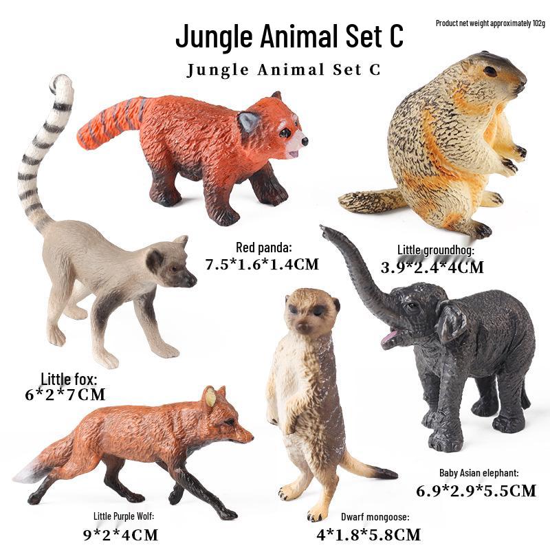 Wildlife Park Elephant Models: Asian, African & Mammoth - Educational Toy for Children's Cognitive Science