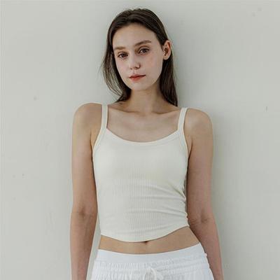 Úzký crop top s 9 žebry - 3 barvy