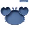 Silicone Suction Crab Plate: Divided Baby Tableware for Feeding & Weaning