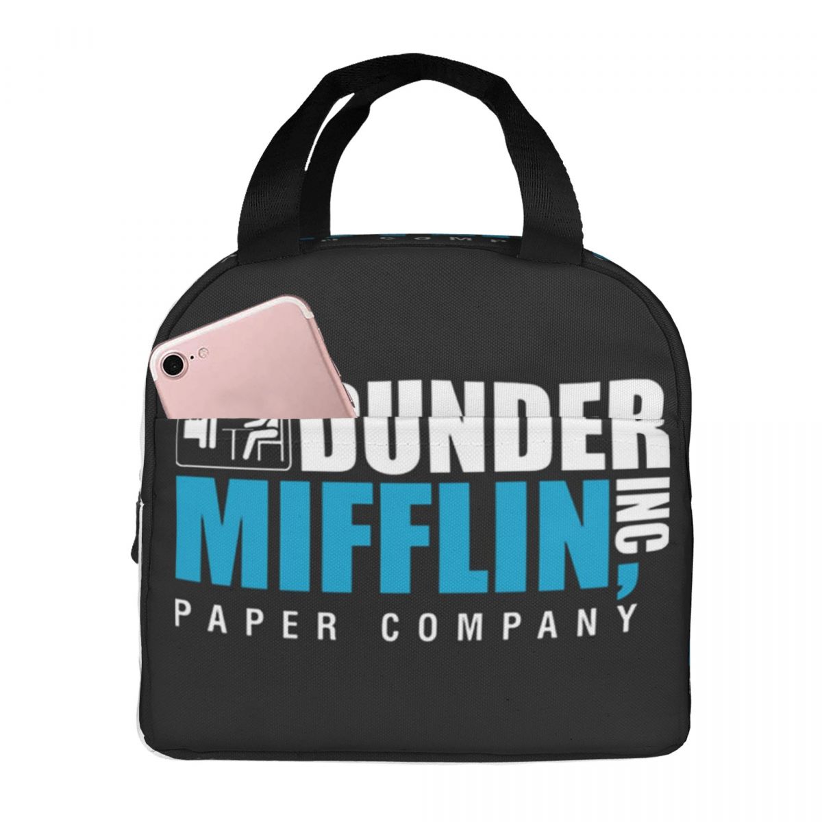 Dunder Mifflin Paper Company Essential Insulated Lunch Bag for Women Kids Leakproof Food Boxes Thermal Lunch Box Tote One Size