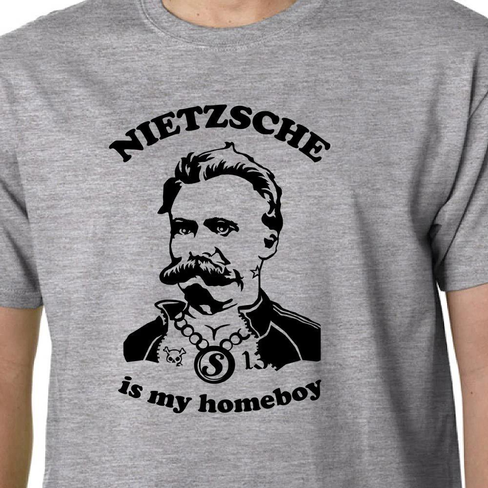 Футболка Nietzsche Is My Homeboy ФИЛОСОФИЯ ГИК СМЕШНАЯ ЦИТАТА ПЛАТО ФРОЙД МАРКС M