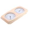 2 in 1 Wooden Sauna Hygrothermograph Sauna Thermometer Household Temperature Humidity Meter for Family for Hotel Sauna Room