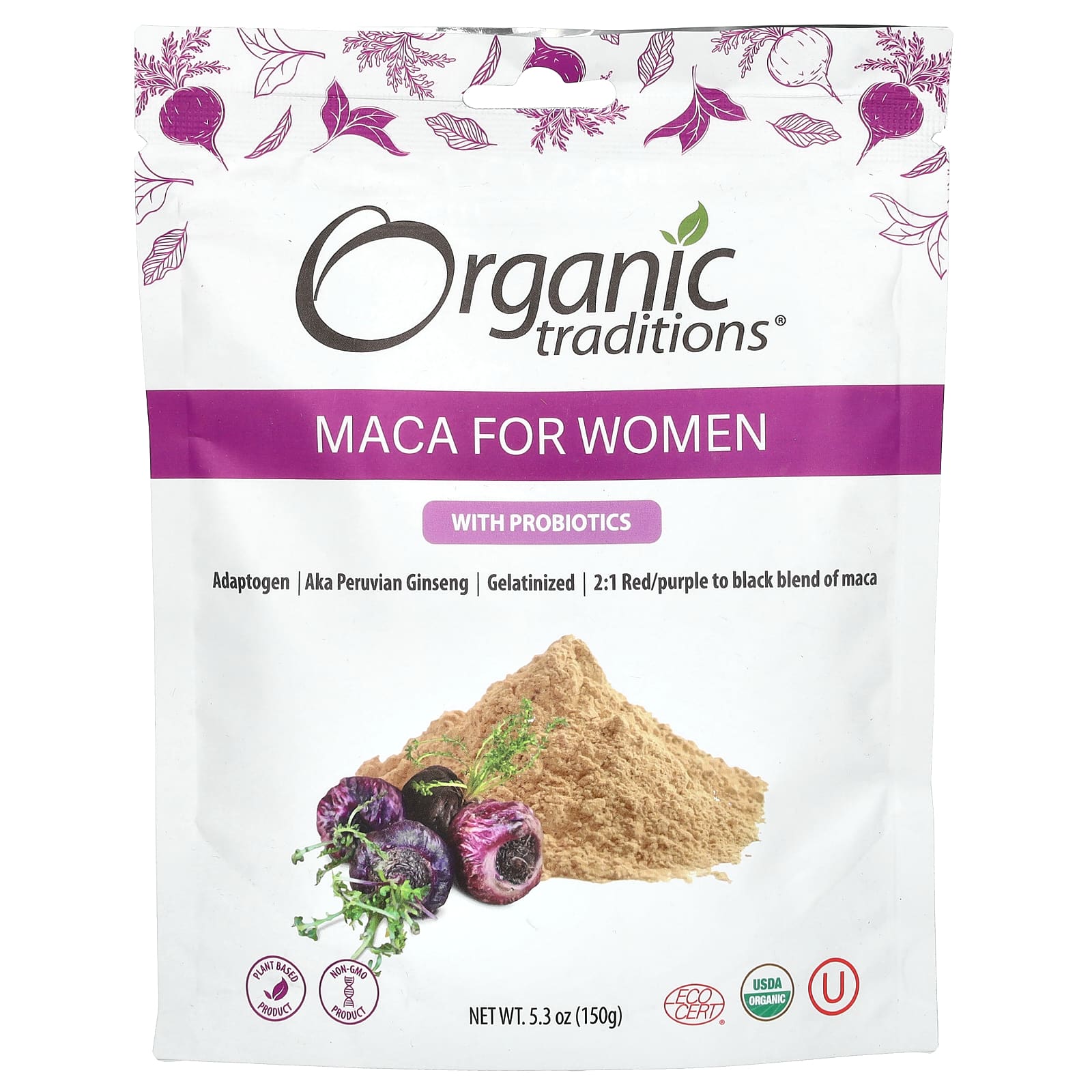 

Maca for Women with Probiotics, 150g (5.3oz)