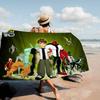 B-ben 10 Classic Microfiber Blanket Quick Drying Beach Towels Oversized Printing Super Absorbent Pool Towel Blanket