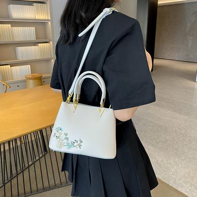 Urban einfache Mode Tragetasche Stickerei neue chinesische Tasche Handtasche passend Damen Schultertasche Umhängetasche