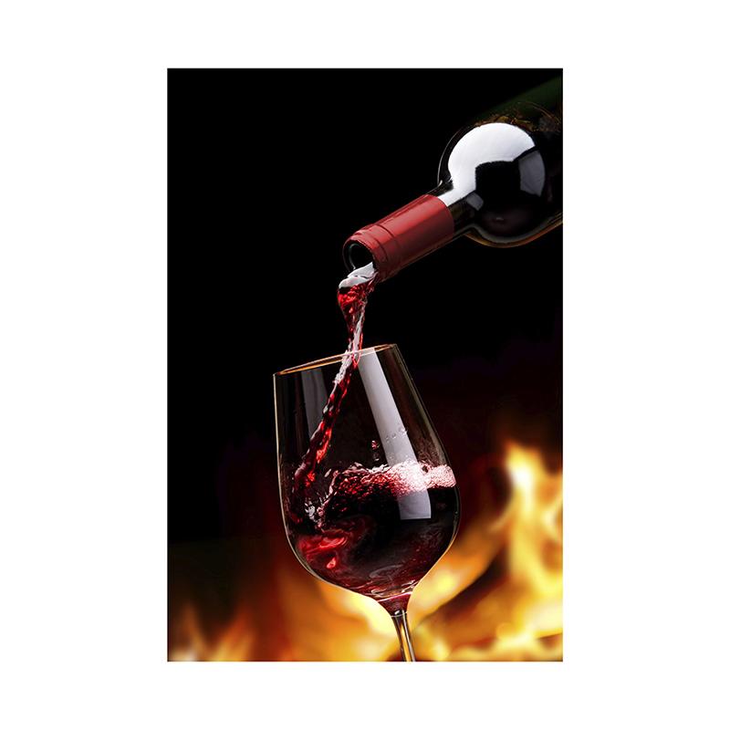 WCIC New Home Decoration Wine Glass Home Room Background Wall Painting Decoration Hanging Painting