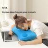 Ultralight Inflatable Pillow Flocking Neck Ergonomic PVC for Office Nap Outdoor Camping Travel Backpacking