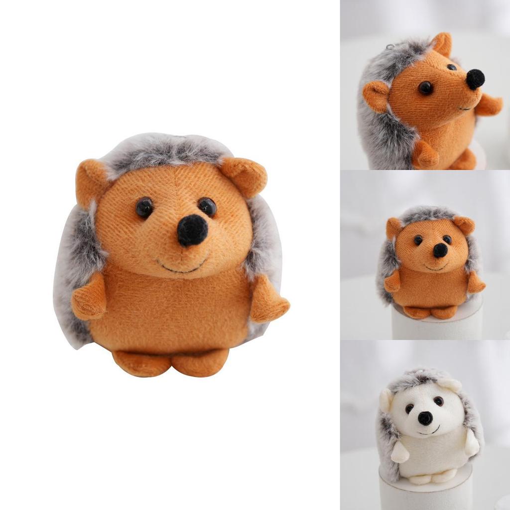 Adorable Hedgehog Plush Toy Keychain Soft Stuffed Animal Backpack Charm Cute