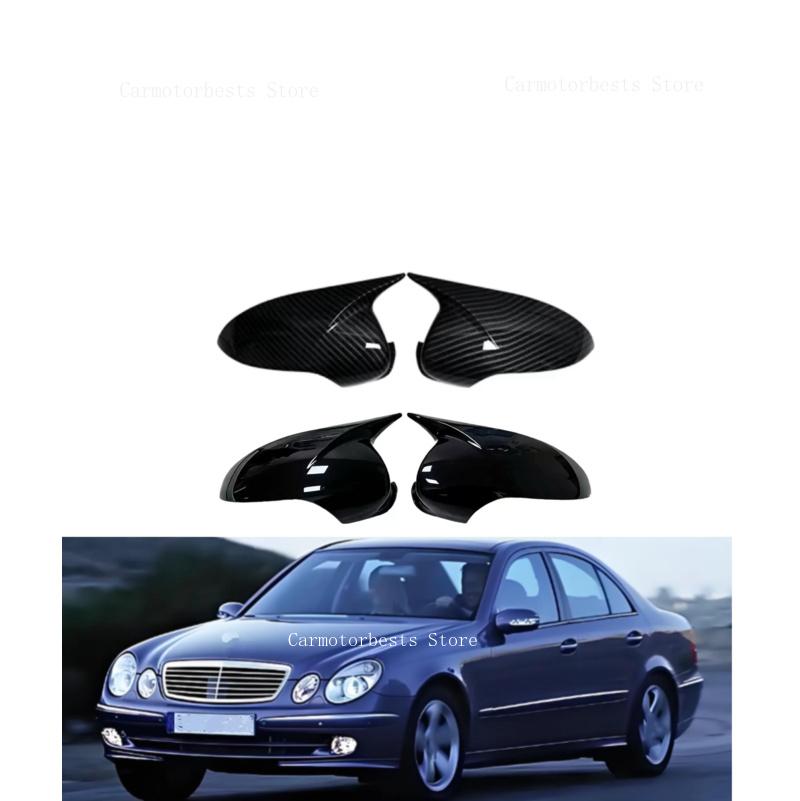 Car Rearview Side Mirror Cover Fit For Mercedes Benz E-Class W211 2006 2007 2008 Wing Cap Rear View Case Trim