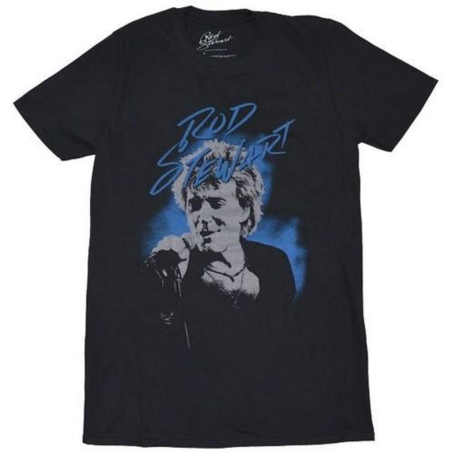 

Rod Stewart Unisex Adult Scribble Cotton Photo Print T-Shirt S разноцветный