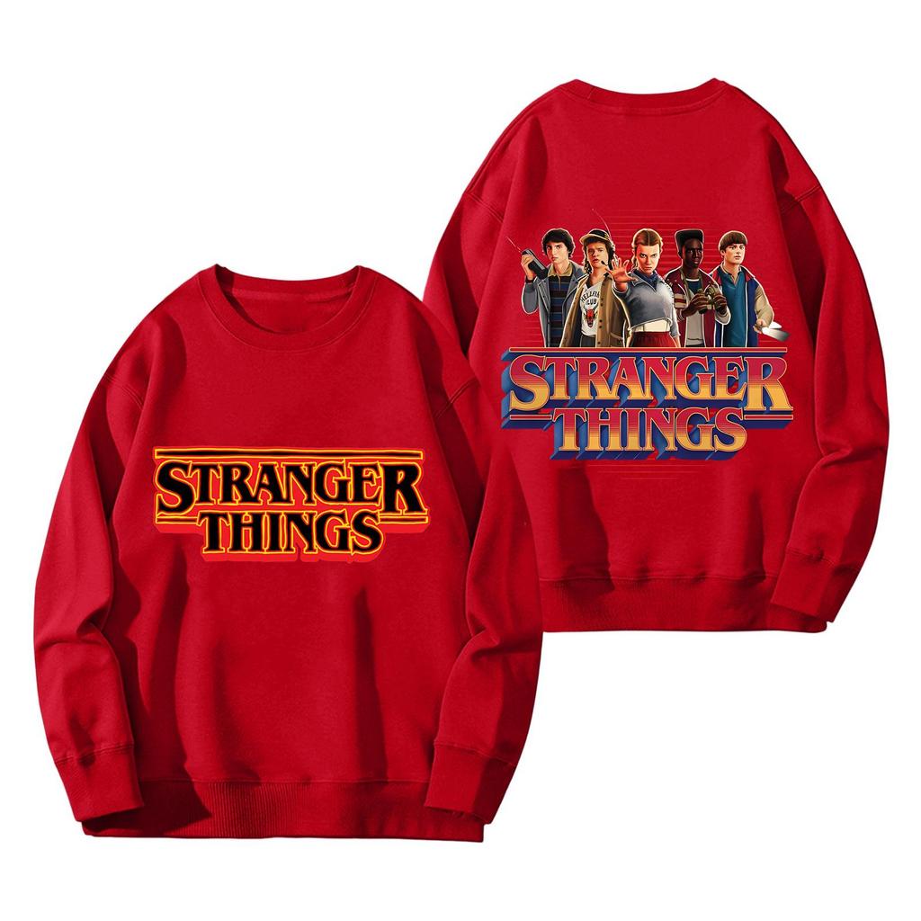 Dámská módní a ležérní mikina s dlouhým rukávem, kulatým výstřihem a potiskem