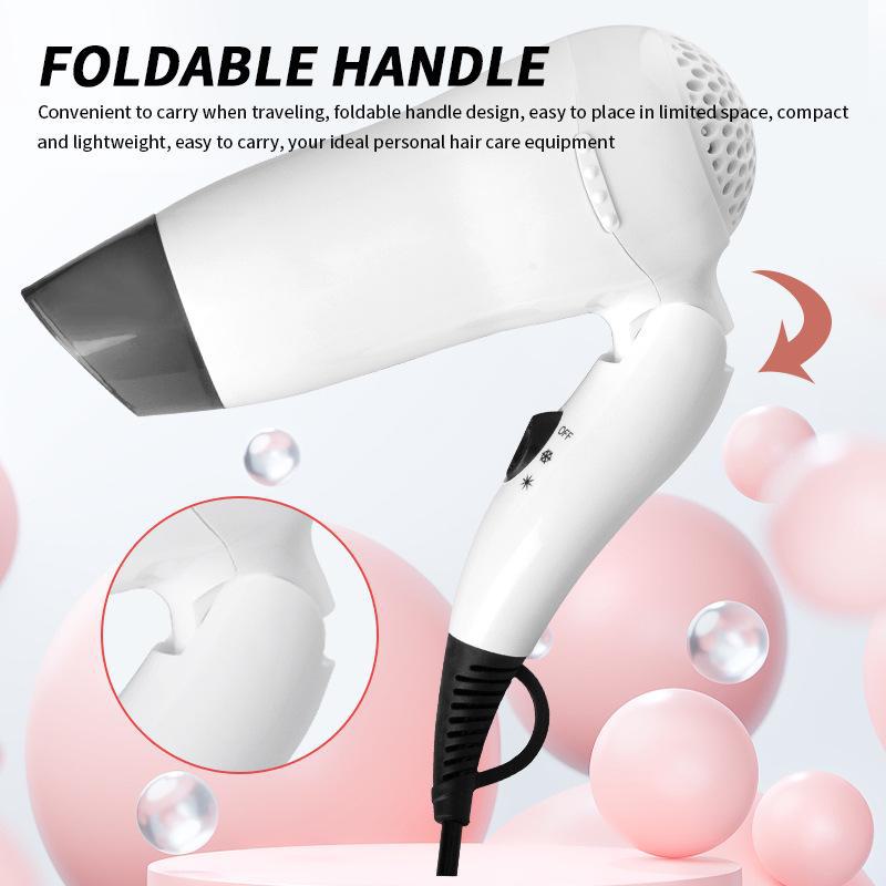 High-Power Hair Dryer for Home & Salon Use: Hot & Cold Settings, Ideal for Styling & Hair Care
