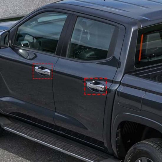 ABS Glossy Black Door Bowl Sticker Trim Cover For Mitsubishi L200 Triton 2024-25