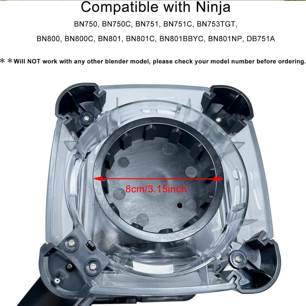 Napęd ostrza blendera 72OZ do BL660/BN750/BL610 Wydajne mieszanie Mocne blendowanie Domowe kuchnie Siłownie Akcesoria