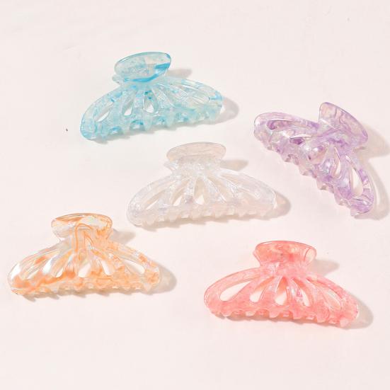 Hair Claw Clips for Women Colorful Non-Slip Claws for Thick Thin Hair Elegant Shark-Clip Hair Accessories for Girls