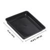 10pcs Plastic Flower Pot Tray Square Resin Saucer For Succulents Small Plants Bonsai Watering Tray Garden Indoor Outdoor Use