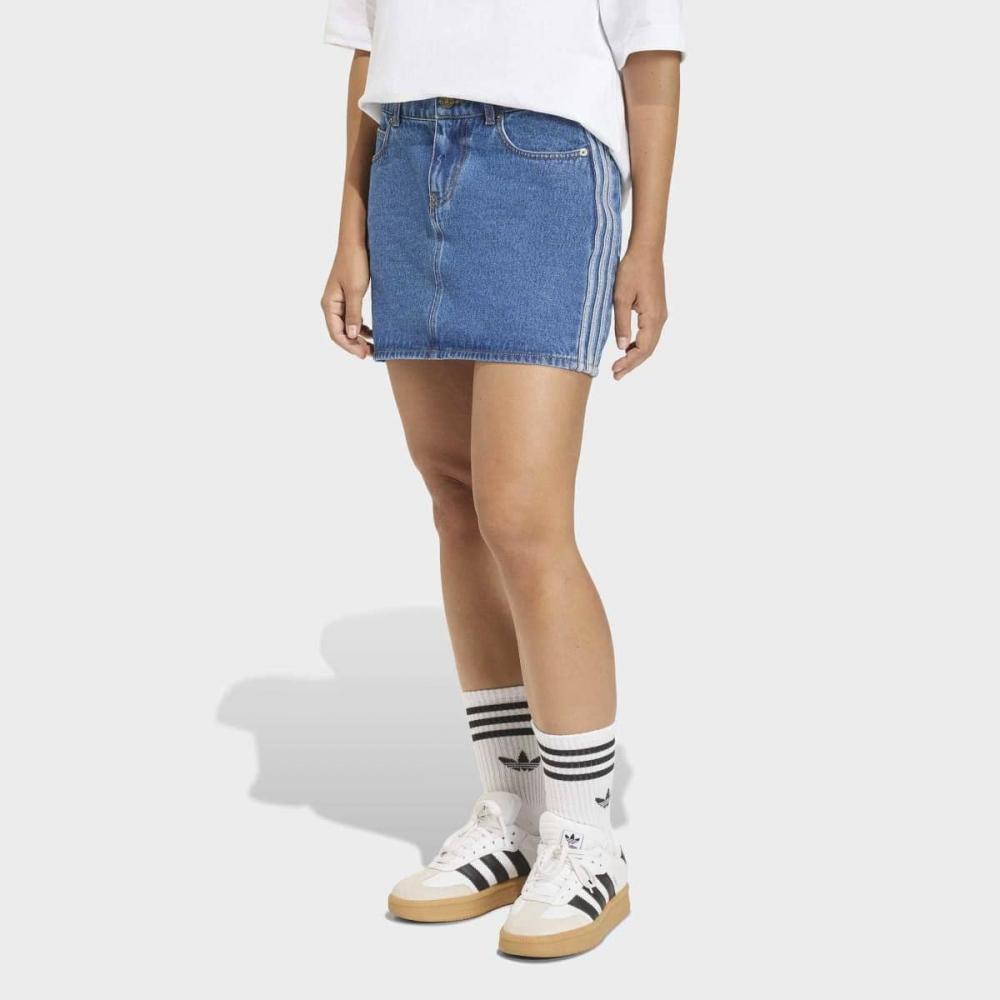 Adidas Fresh Classic 3s Denim Mini Skirt Inspired By 90s Fashion  Kd2901 A24
