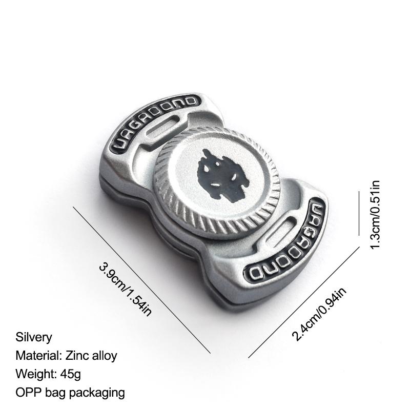 1PC Fun 3-In-1 Game Edc Fidget Toy Personalized Skeleton Ghost Fidget Spinner Alloy Fidget Slider Stress Release Toy Adhd Toys