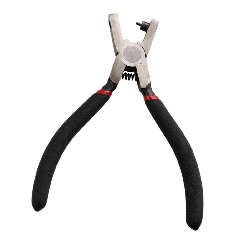 Wytrzymałe szczypce dziurkujące 2 mm średnicy Metalowe szczypce dziurkujące Narzędzie do tworzenia biżuterii Paski skórzane Paski do zegarków