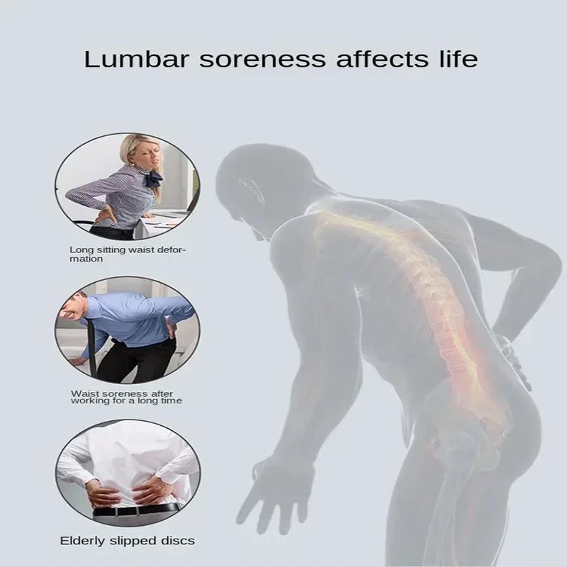 Office Seat Lumbar Support Memory Sponge Lumbar Cushion Slow Rebound Car Cushion Relieves Low Back Pain Breathable Lumbar Pillow