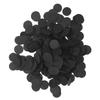 500Pcs Nonwoven Round Piece DIY Felt Crafts Cloth Flake Accessories Chip Hair Decoration 25mmBlack