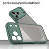 For iPhone 17 Pro Max Case Drop Proof Airbags Frosted Translucent PC + TPU Phone Back Cover