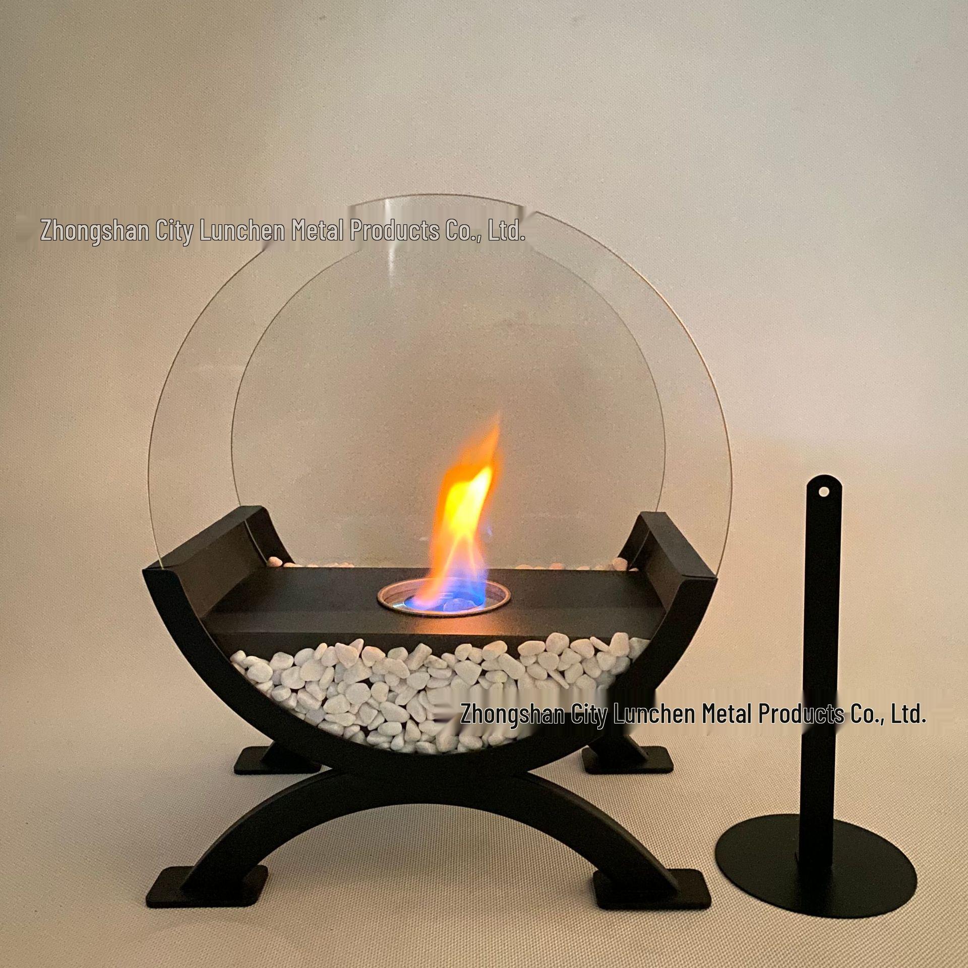 

Ethanol-Fueled Portable Luxury Desktop Fireplace for Indoor Ambiance