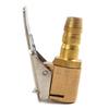 Auto Car Tire Inflator Valve Connector Air Chuck Brass 6mm Clip Clamp