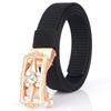 New Women'S Commuting Belt With Automatic Buckle Nylon Waistband, Outdoor Leisure Versatile Double-Layer Thick Belt