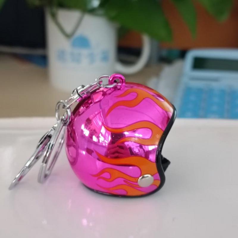 Colorful Exquisite Helmet Keychain & Bag Pendant with Wind-Breaking Duck Head