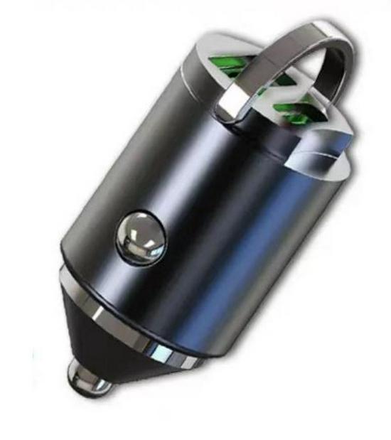 100W Metal Car Charger with PD30W and Dual USB, Ultra Fast Charging, Invisible Design