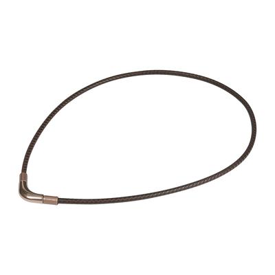 [Product Favored by Yuzuru Hanyu] Phiten RAKUWA Neck Metax Chopper Model Necklace, Brown, 40cm