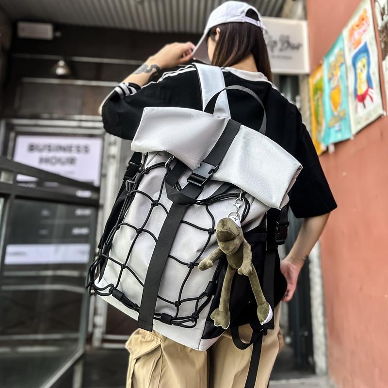 Motorcycle style high-end men's backpack workwear trendy men's backpack trendy brand sports cycling helmet bag