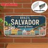 D Flat  A Vintage Metal Sign for Decorative Purposes Only Suitable for Outdoor Plaques And Wall Decor Welcome To The Salvador