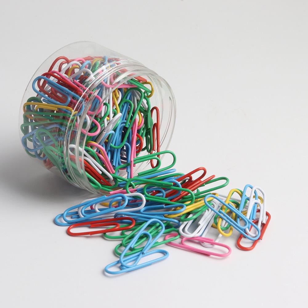 Colorful Nickel-Plated Anti-Rust Metal Binder Clips - Barrel Pack Bookmarks & Office Stationery