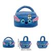 Stitch Make-up Tasche Box Kapazität Kosmetik Aufbewahrungstasche Reise Tragbar Reißverschluss