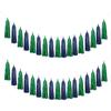 Meetppy 20 PCS DIY Kits Blue Green Party Decorations Tissue Banner Hanging Tassels Garland for Boys Girls Birthday Baby Shower Jungle Safari Dinosaur