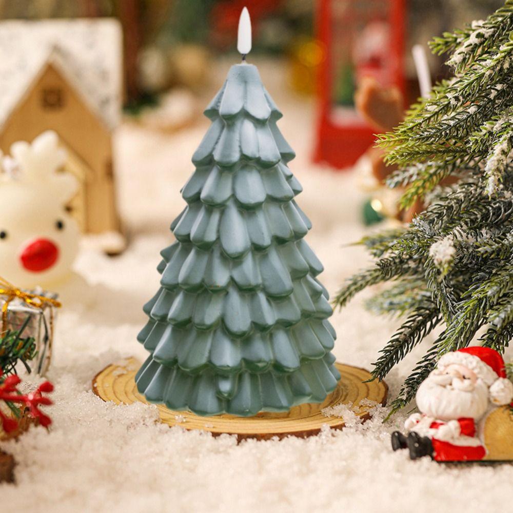 Glowing Christmas Tree Night Light LED Bedside Sleeping Light Cute Christmas Tree Ornament  Party
