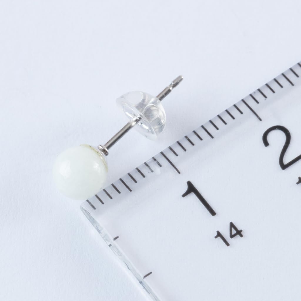 5mm Itoigawa Natural Jadeite Bead Japanese National Jomon Power Stone Jadeite Workshop Guarantee APS0157 Earrings, Stone, [Itoigawa Kotaki/Quality