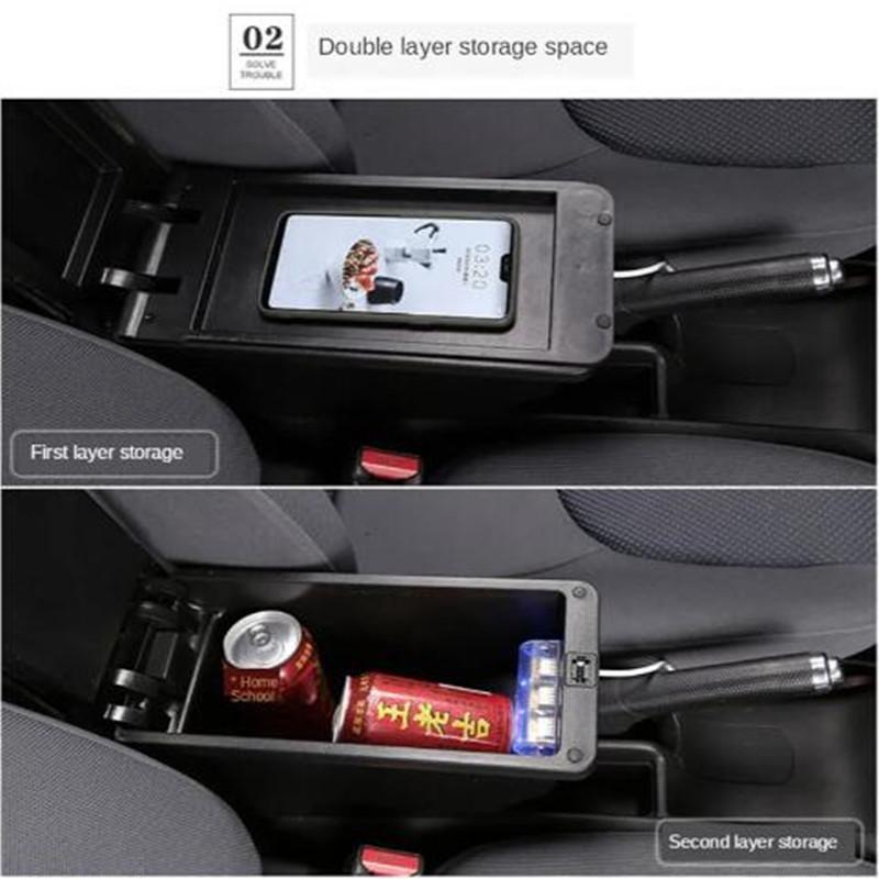 For Hyundai I20 Armrest box For Hyundai i20 Car Armrest box 2021 2022 2023 2024 Interior Parts Storage Box Car Accessories