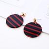 Acrylic Geometric Circular Earrings Popular In Europe and America, Korean Style Trendy, Personalized, Simple Earrings
